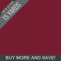 Linen Blend Solid in Sangria - 15 Yard Bolt