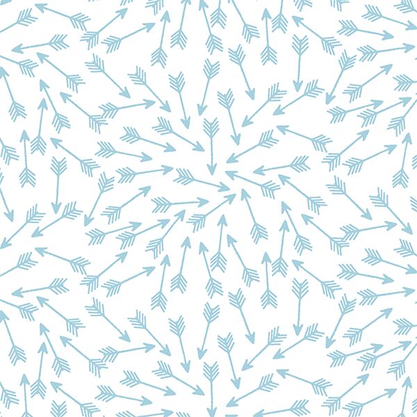 Arrows in Robins Egg on White