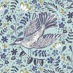 Blackbird in Glacier Blue