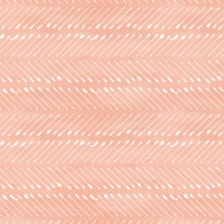 Chevron Arrows in White on Vintage Rose Wash