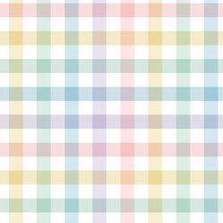 Spring Gingham in Pastel Rainbow