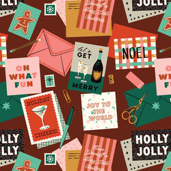 Merry Messages in Burgundy
