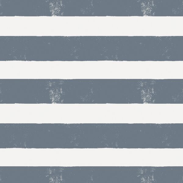 Painted Stripe in Ink Blue