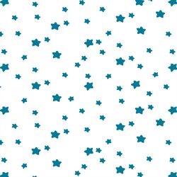Star Light in Peacock on White