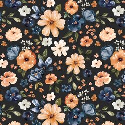 Meadow Floral in Charcoal