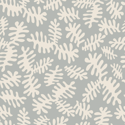 Matisse Floral in Cream on Grey