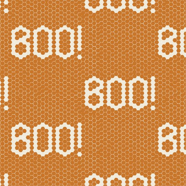 Mosaic Tile in Burnt Orange