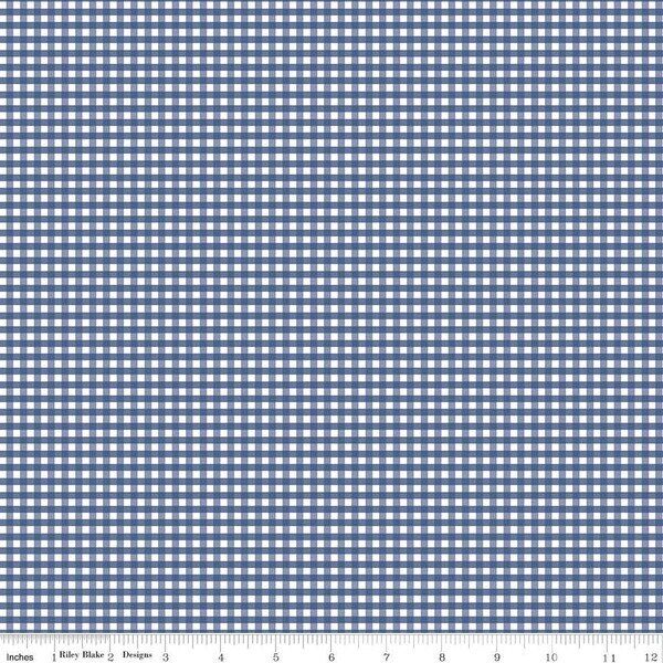 1/8" Gingham in Denim