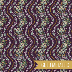Wildwood Vines in Aubergine Metallic