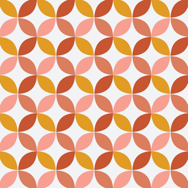 Retro Petals in Rainbow