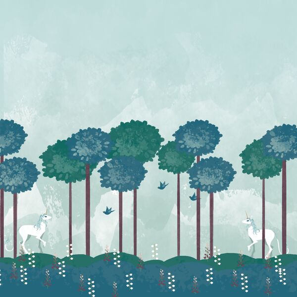 Magic Forest Border in Unicorn