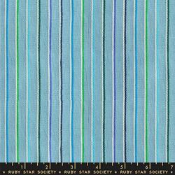 Sketch Stripe Twist Weave in Soft Blue