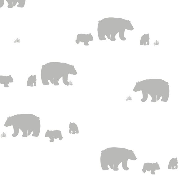 Bear Silhouette in Pebble