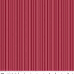 Stripes in Dahlia Red