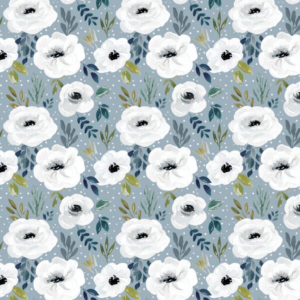 Little Avaleigh Floral in Slate Blue