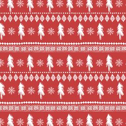 Little Festive Sweater in Dark Geranium