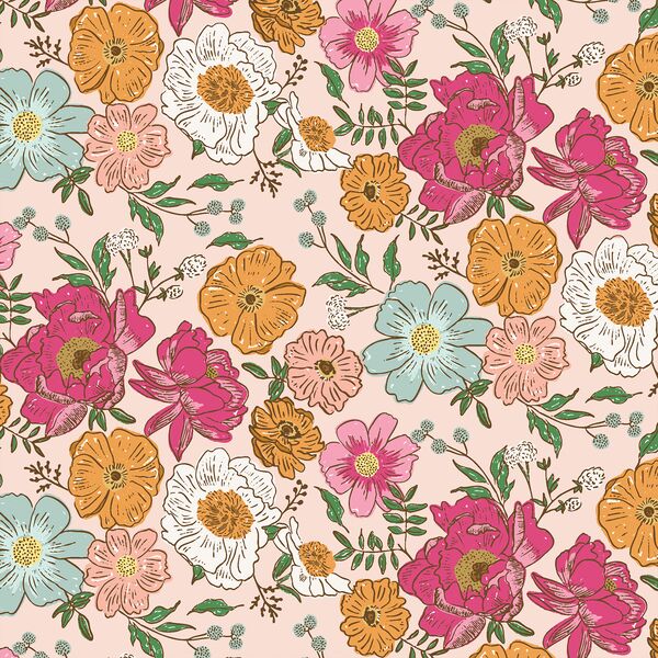 Little Awaken Floral in Blush Pink
