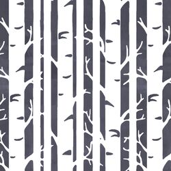 Birches in Ink