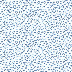 Doodle in Cerulean on White