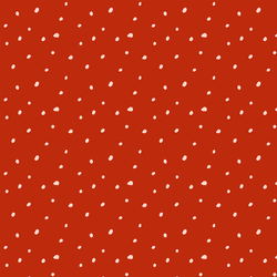 Snowy Spots in Ornament Red