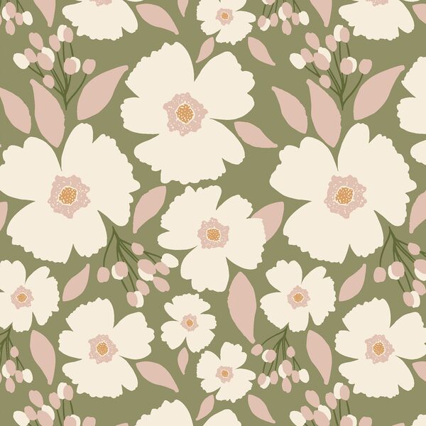 Easter Blossoms in Sage Green