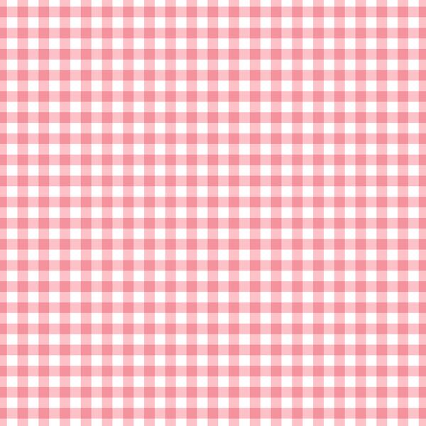 Summer Gingham in Wild Rose