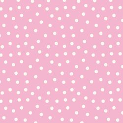 Tossed Polka Dot in Peony Pink