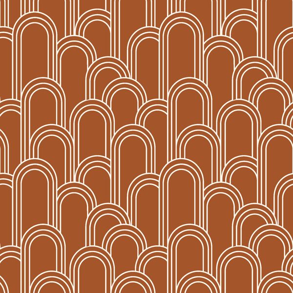 Rolling Hills in Deep Ochre