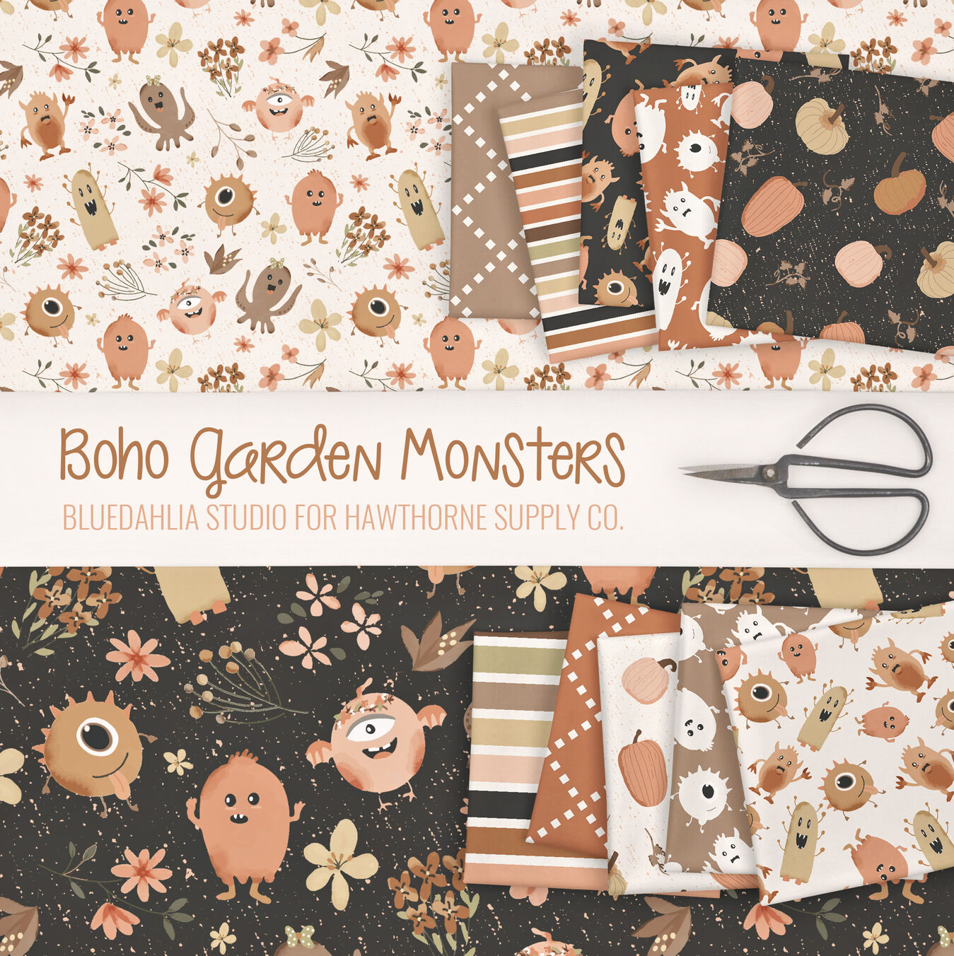 Boho Garden Monsters Poster Image