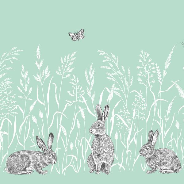 Hoppy Trails Double Border in Mint