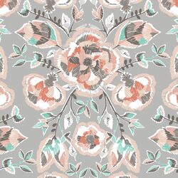 Stitch Floral in Pebble