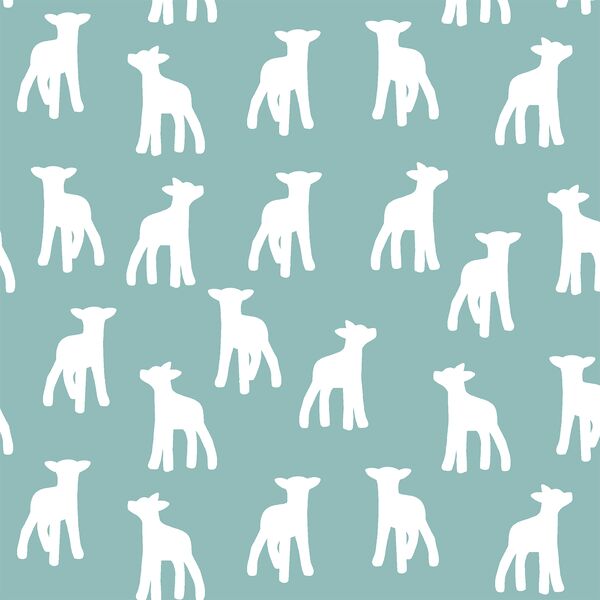 Lamb Silhouette in Pool