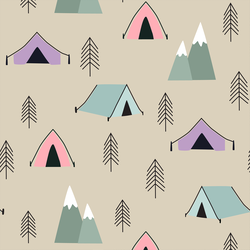 Tents in Burlap