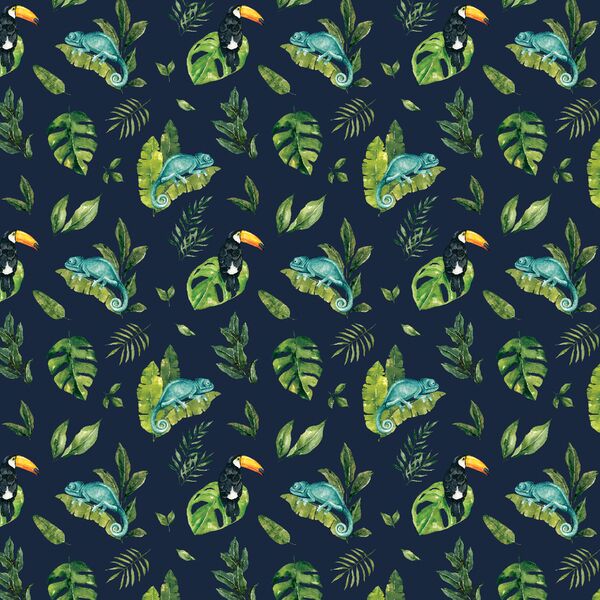 Little Jungle Friends in Navy
