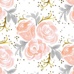 Large Sparkling Rose in Peach