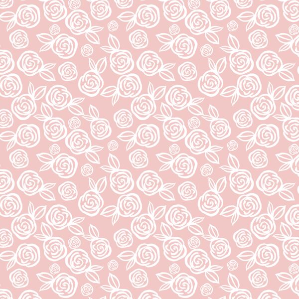 Little Tea Roses in Powder Pink