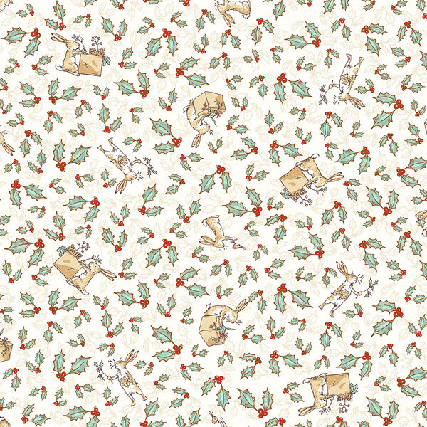 Tossed Bunnies in Light Cream