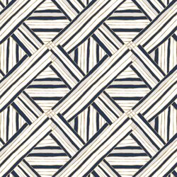Interlaced Stripe in White