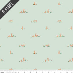 Sweet Cotton Tales Flopsy Fields Flannel in Mint