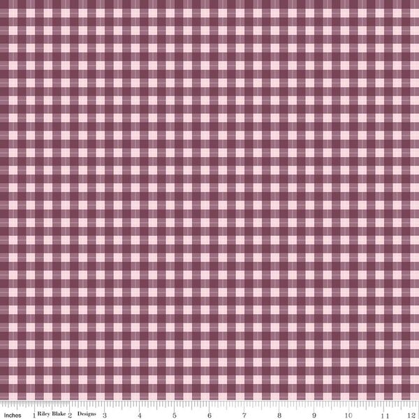 Plaid in Burgundy