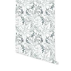 Willow Vines in Dusty Teal