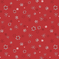 Snowflakes in Light Red