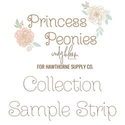 Princess Peonies Sample Strip