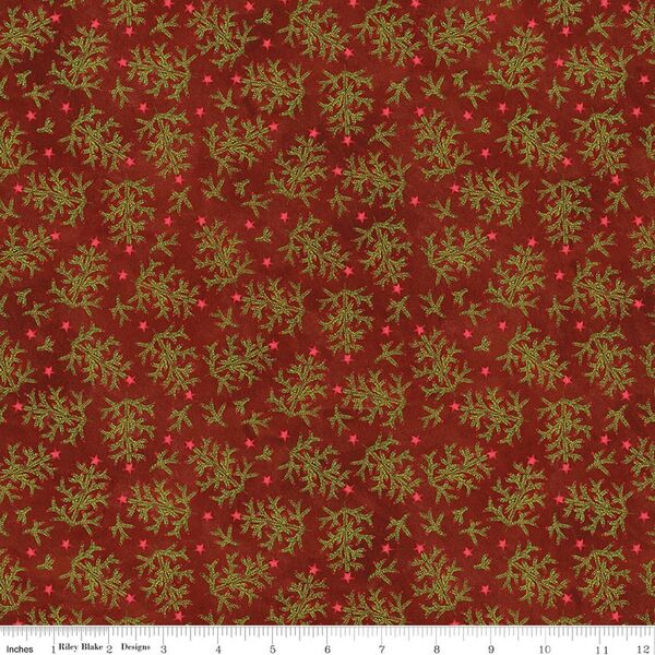 Whimsical Trees in Red