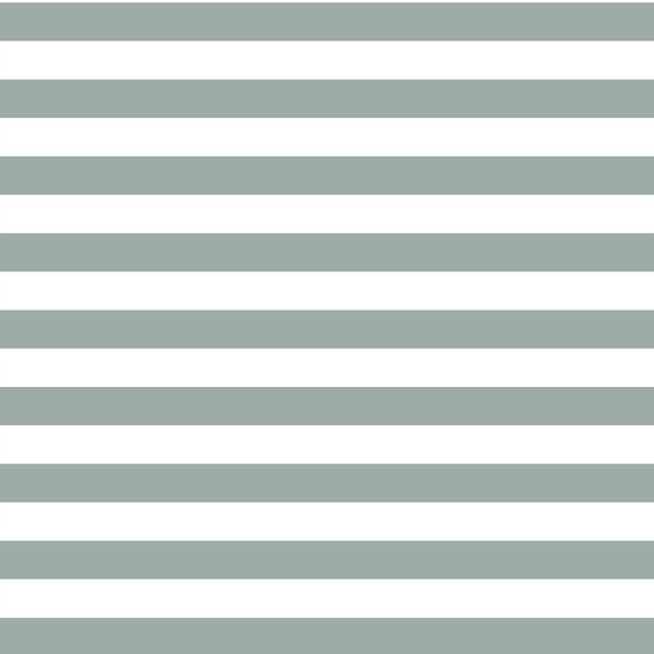 Horizontal Candy Stripe in Eucalyptus