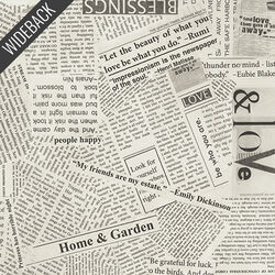 Newsprint Wideback in Spackle