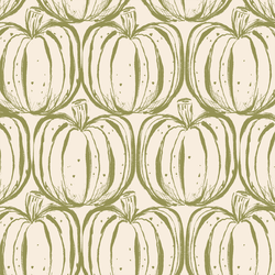Pumpkin Stack in Olive on Cream