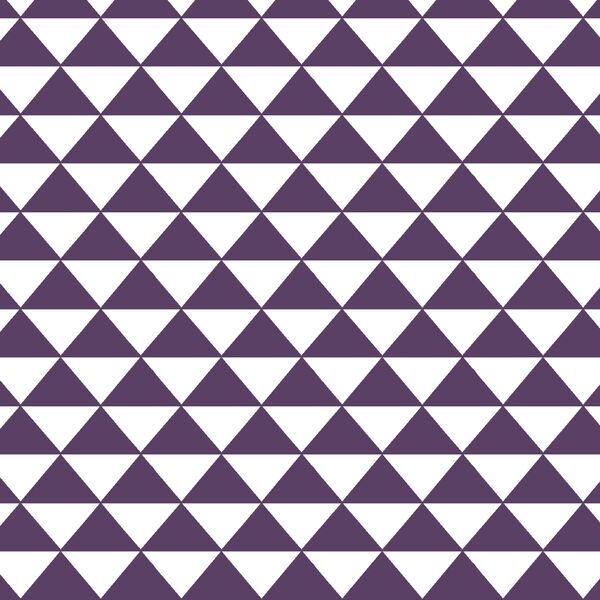 Triangle Mosaic in Aubergine