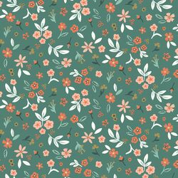 Holiday Floral in Frosty Green