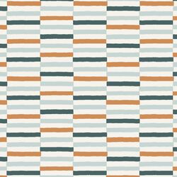 Wide Checker Stripe in Ocean